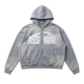 BEESMOOVE: VAULT EDITION Raw Edge Fleece Zip Hoodie - Beesmoove