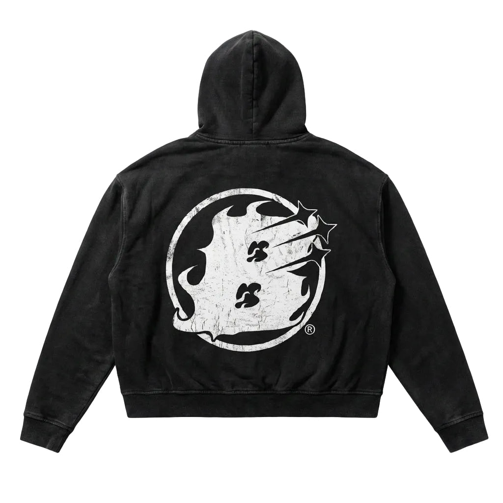 BEESMOOVE: VAULT EDITION Raw Edge Fleece Zip Hoodie - Beesmoove