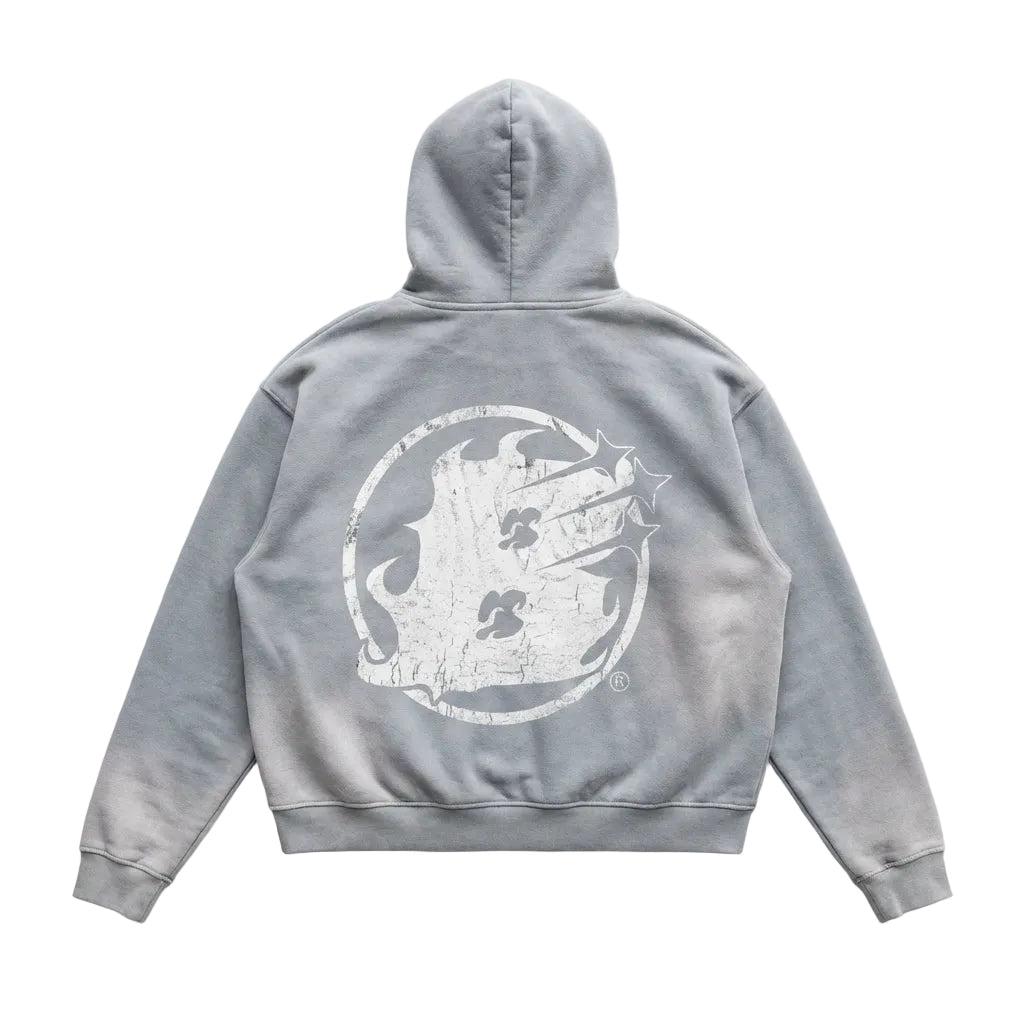 BEESMOOVE: VAULT EDITION Raw Edge Fleece Zip Hoodie - Beesmoove