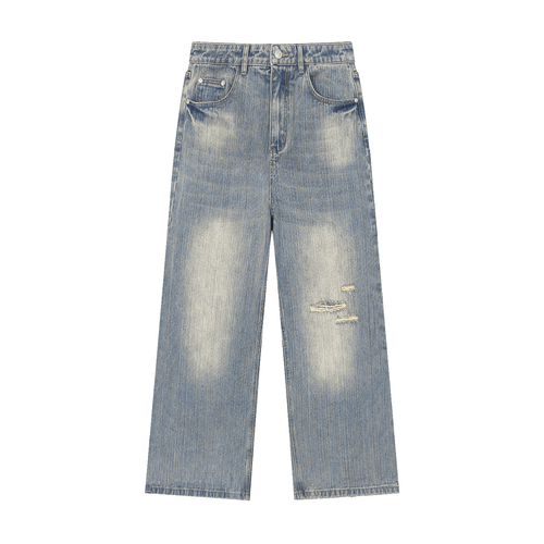 BEESMOOVE Vintage Wash Denim Jeans - Beesmoove