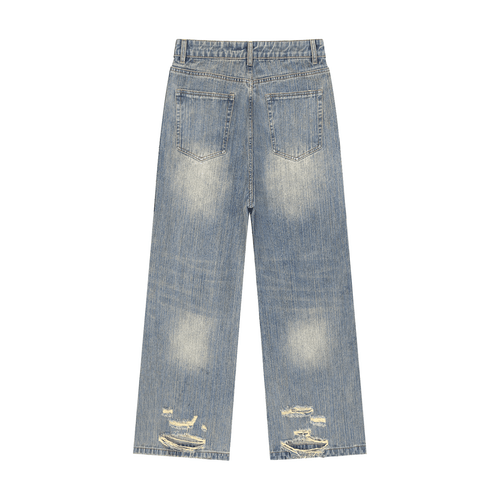 BEESMOOVE Vintage Wash Denim Jeans - Beesmoove