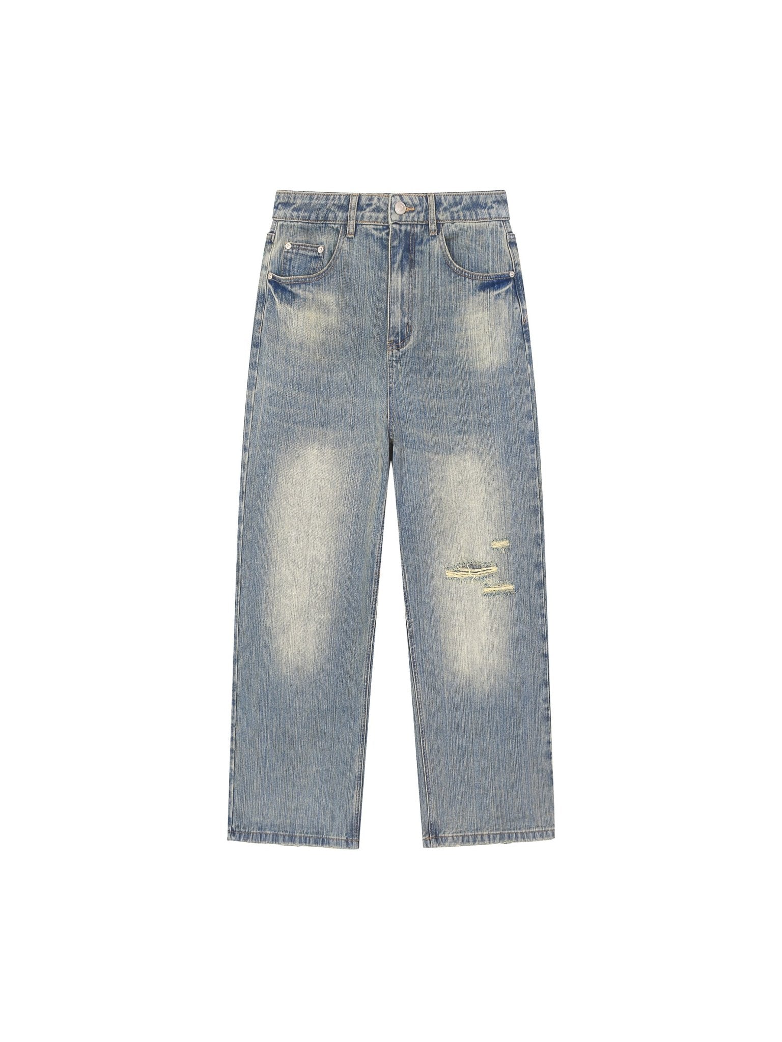 BEESMOOVE Vintage Wash Denim Jeans - Beesmoove