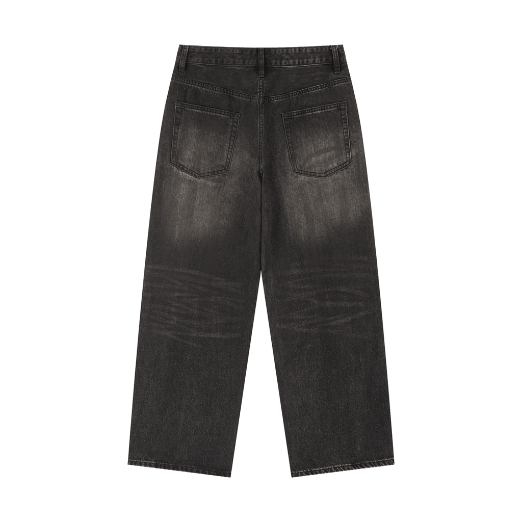 BEESMOOVE Vintage Wash Heavyweight Denim Jeans - Beesmoove