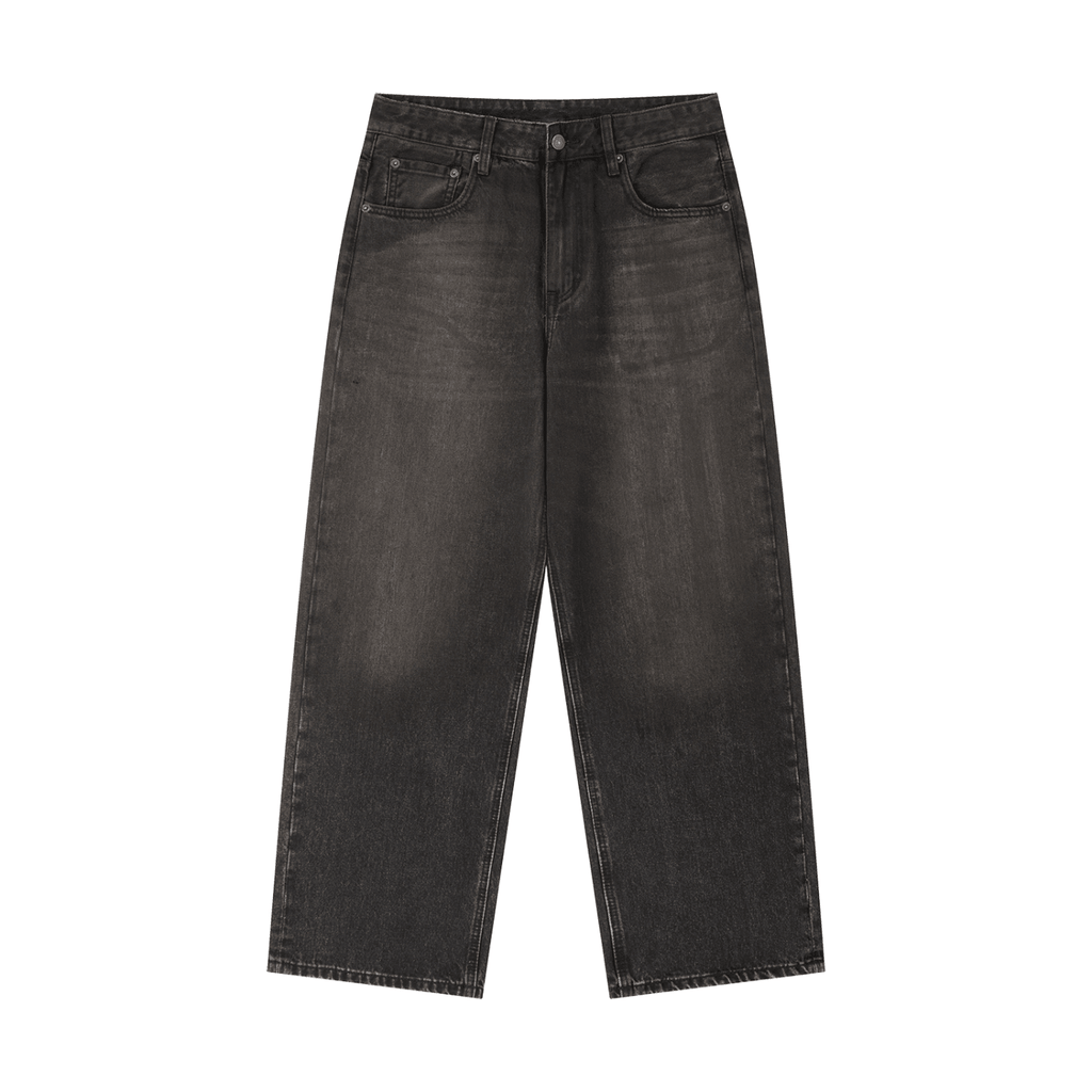 BEESMOOVE Vintage Wash Heavyweight Denim Jeans - Beesmoove