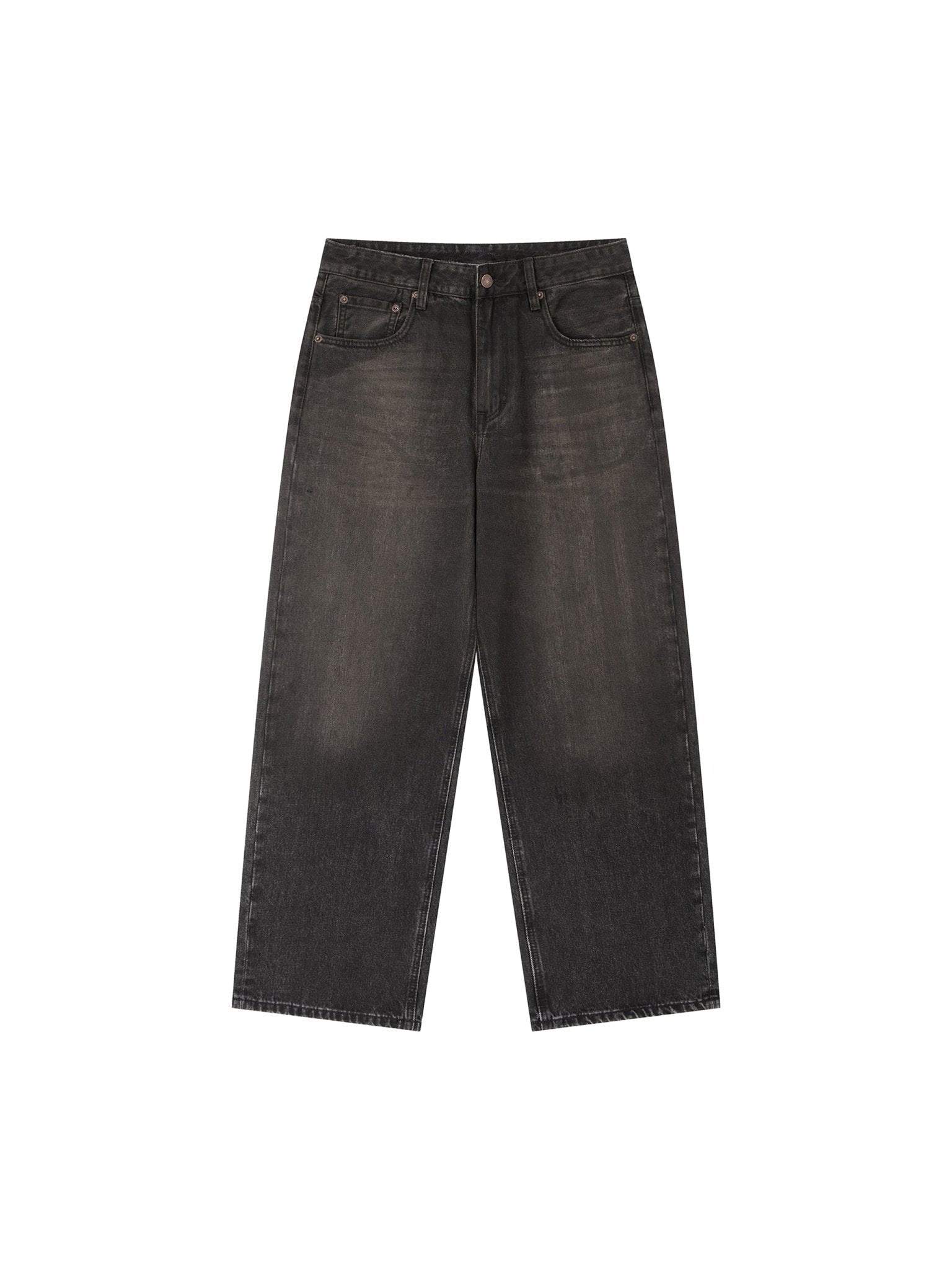 BEESMOOVE Vintage Wash Heavyweight Denim Jeans - Beesmoove
