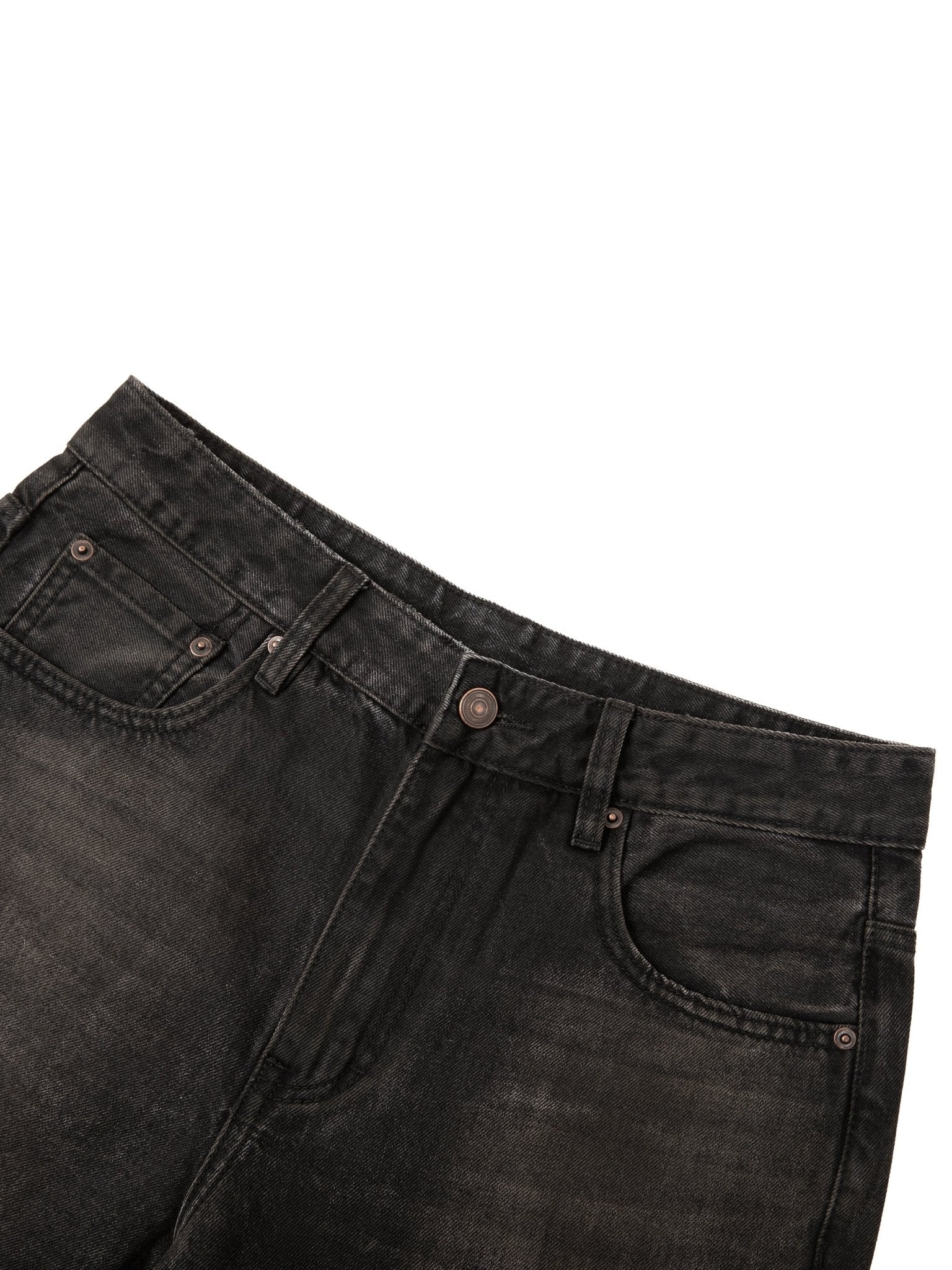 BEESMOOVE Vintage Wash Heavyweight Denim Jeans - Beesmoove