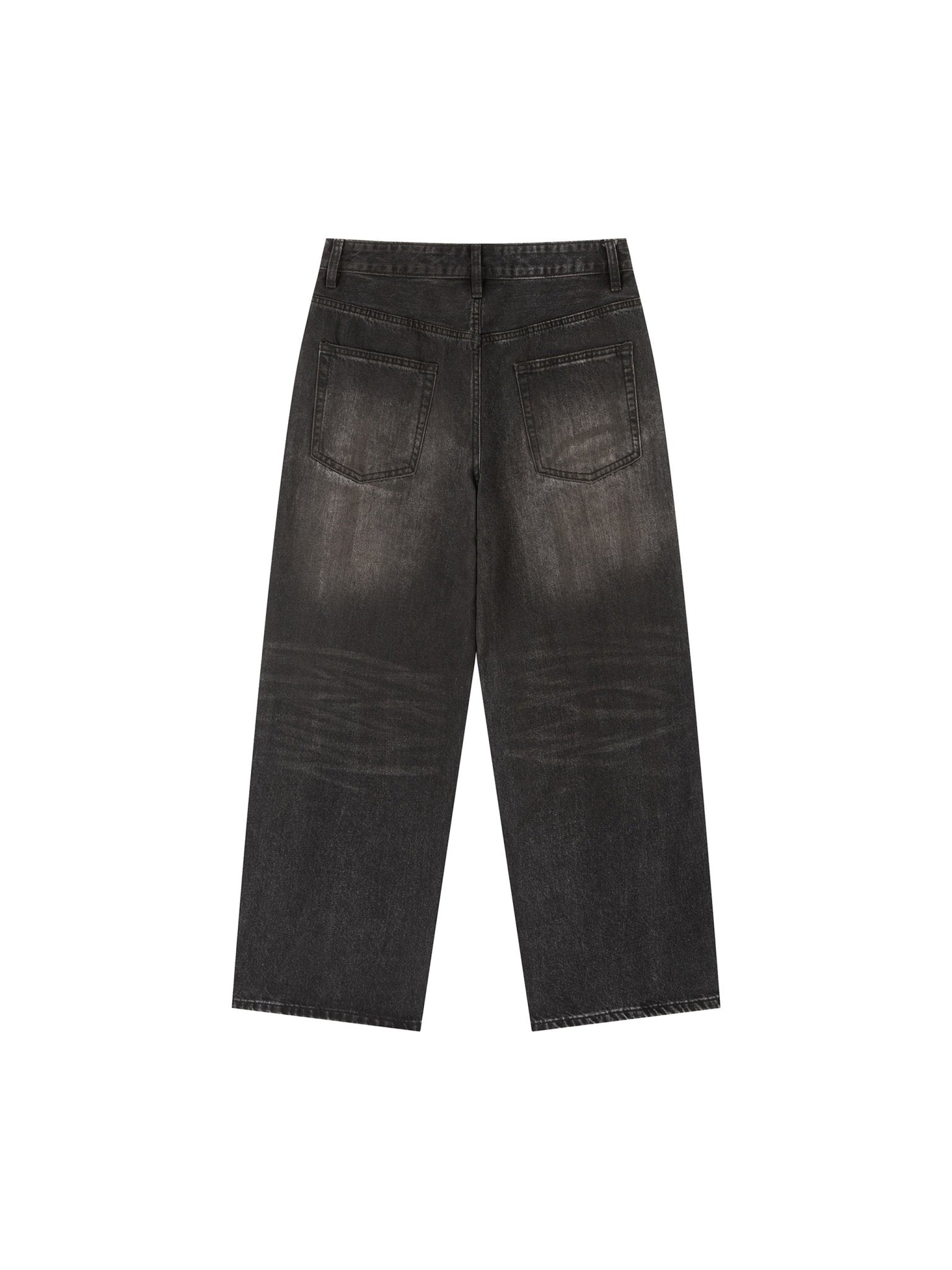 BEESMOOVE Vintage Wash Heavyweight Denim Jeans - Beesmoove