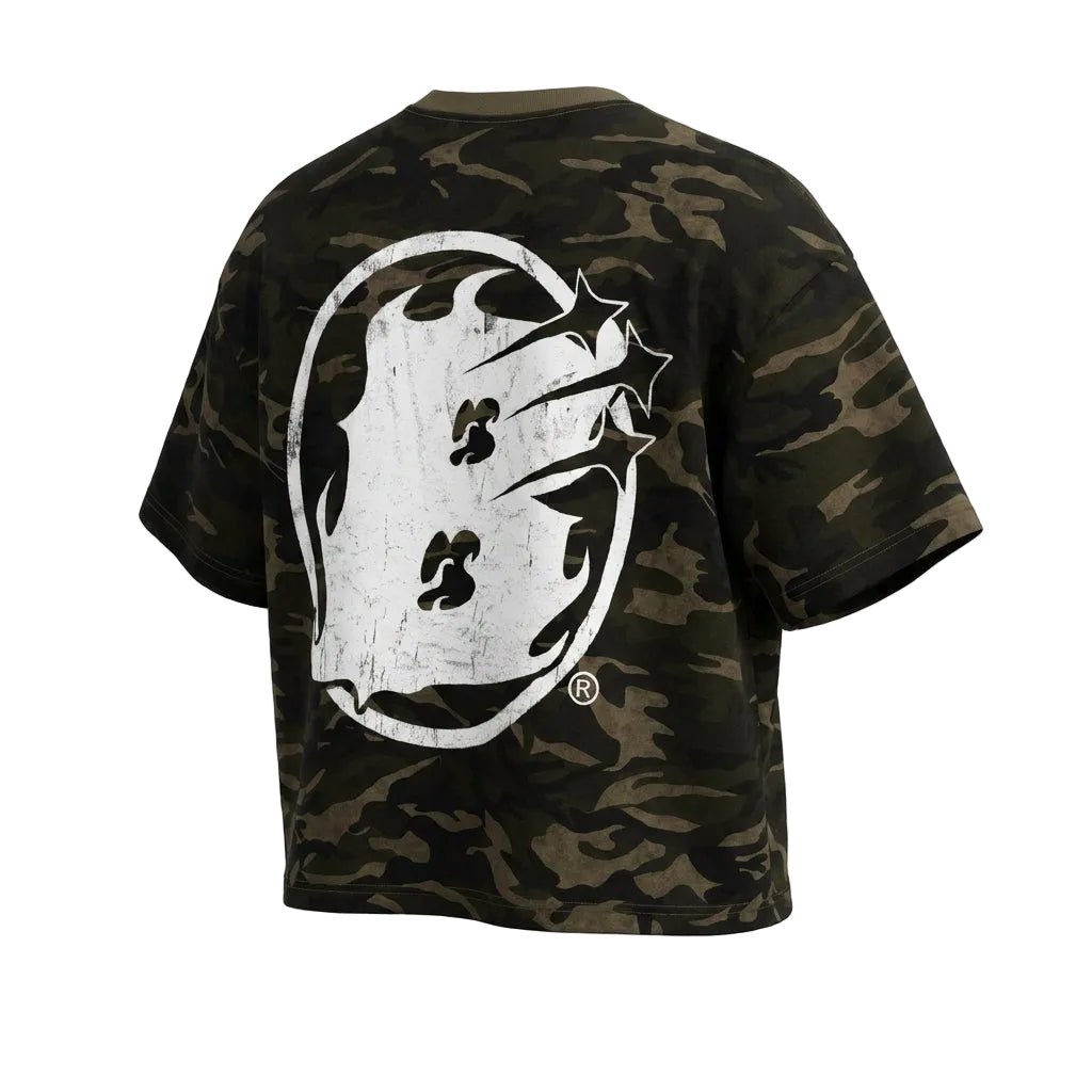 BEESMOOVE: War Within Camo Boxy T-Shirt - Beesmoove