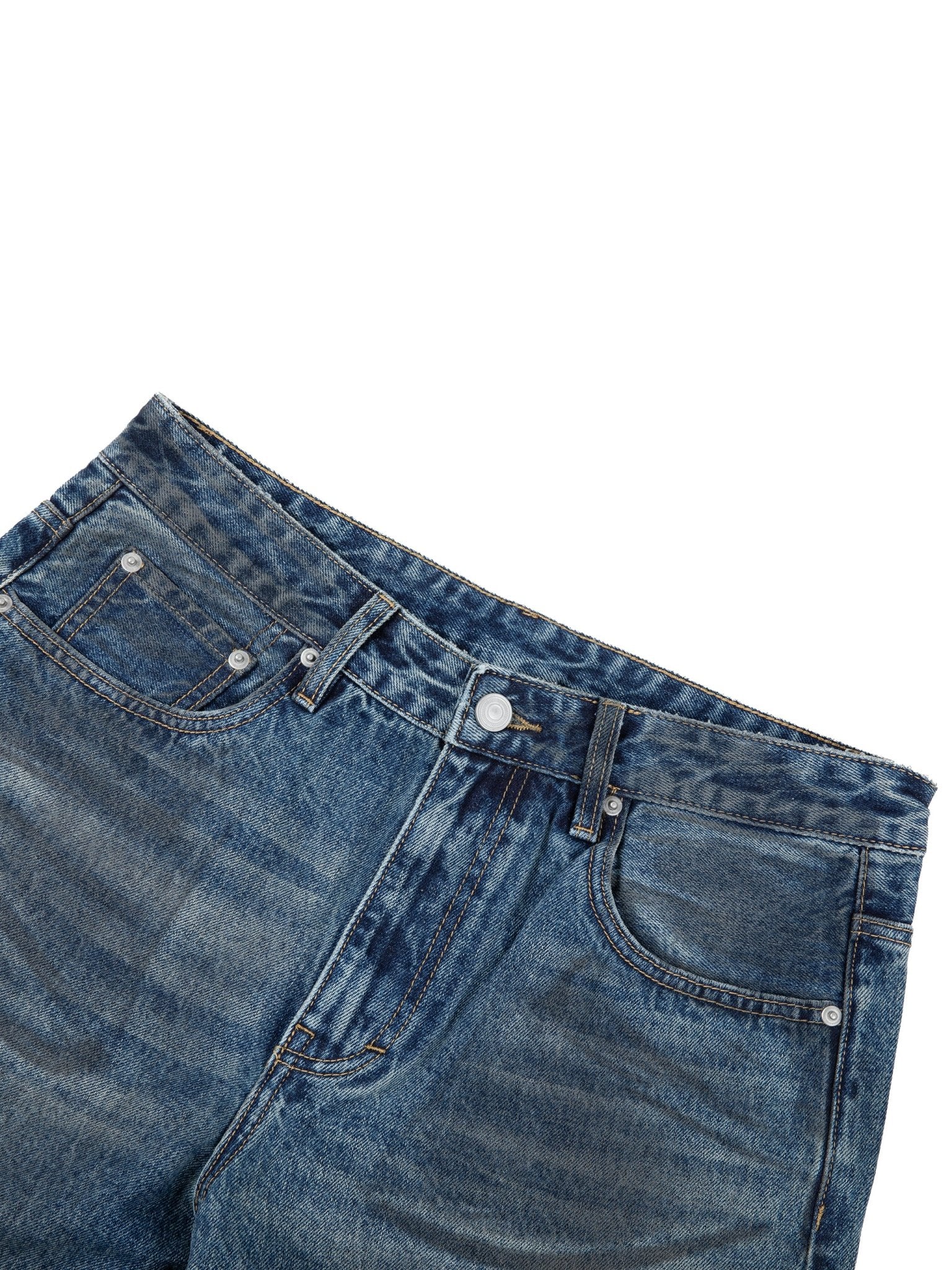 BEESMOOVE Wash Baggy Denim Jeans - Beesmoove