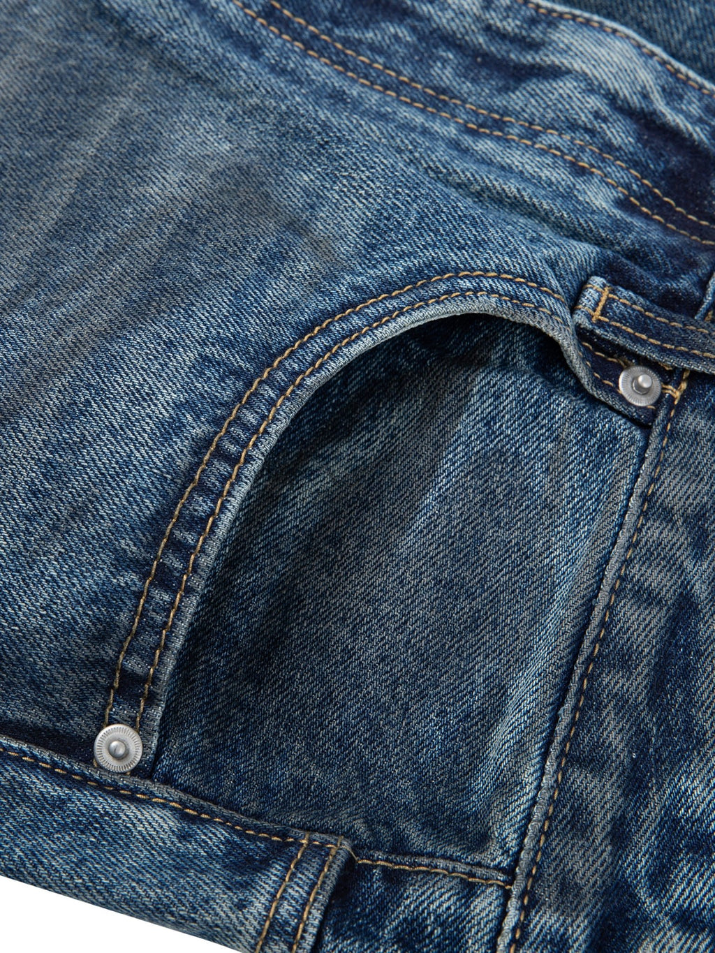 BEESMOOVE Wash Baggy Denim Jeans - Beesmoove