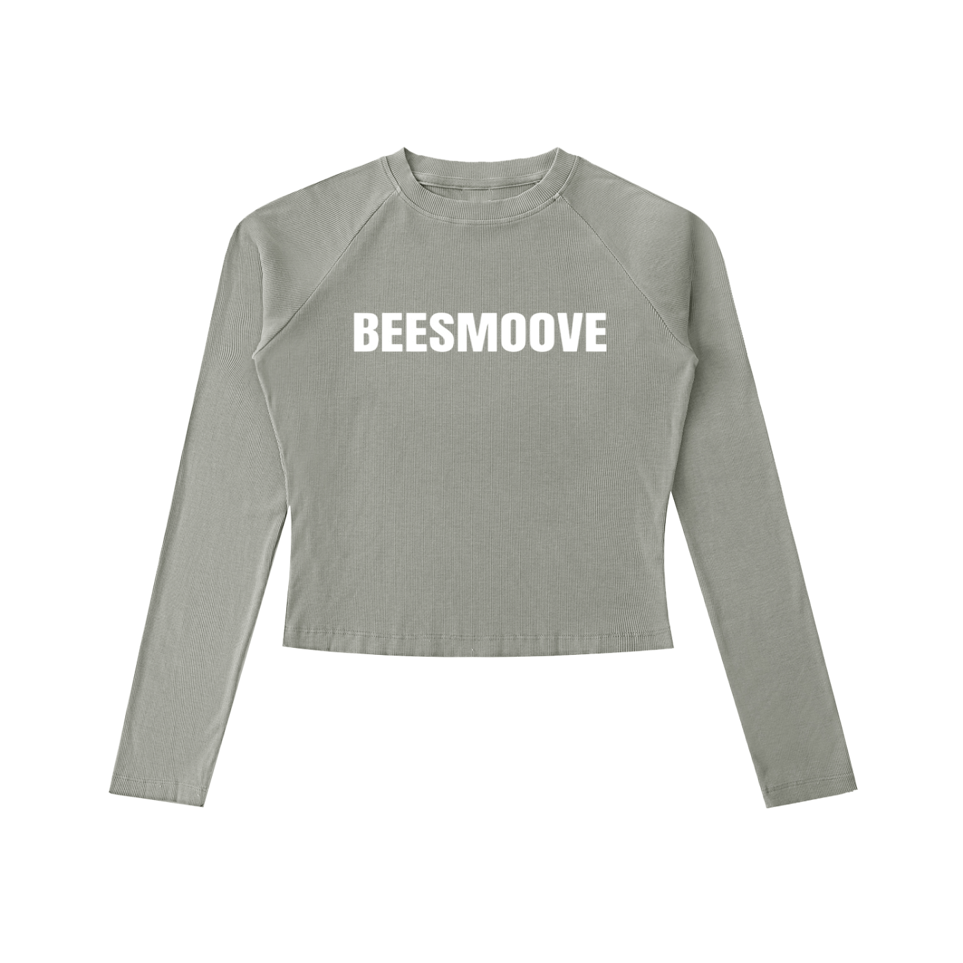BEESMOOVE Washed Raglan Long Sleeve Slim T-Shirt - Beesmoove