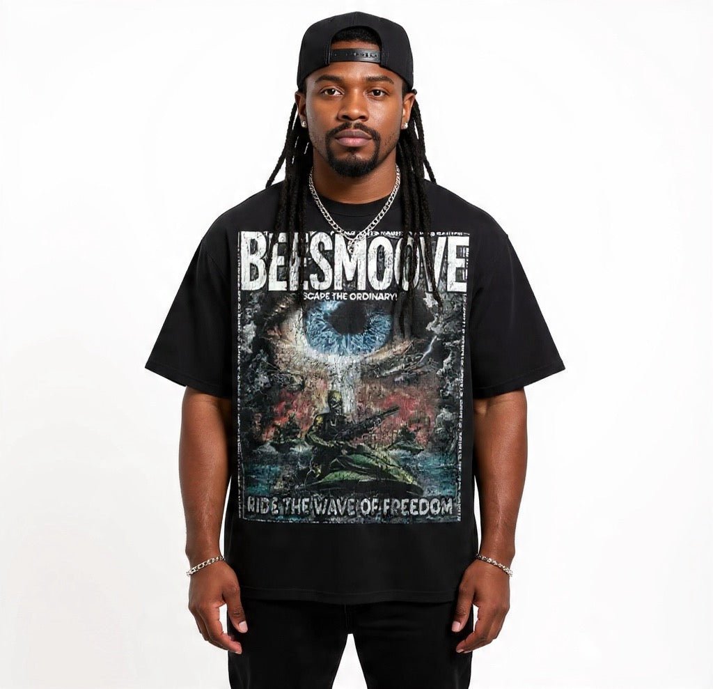 BEESMOOVE Wavebreaker Chicago Ops Drop Shoulder T-Shirt - Beesmoove