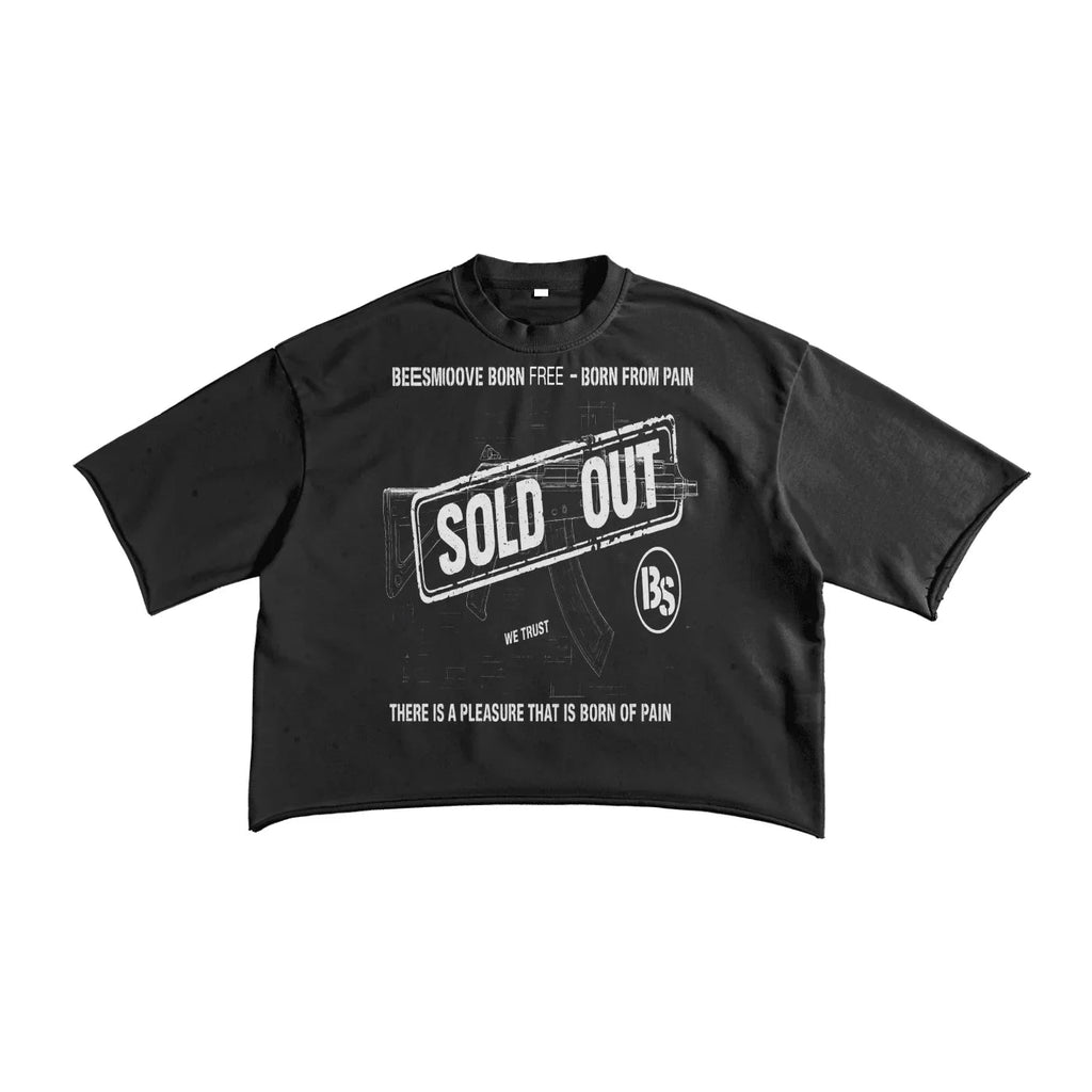 BEESMOOVE We Trust Blueprint Terry Raw Edge T-shirt - Beesmoove