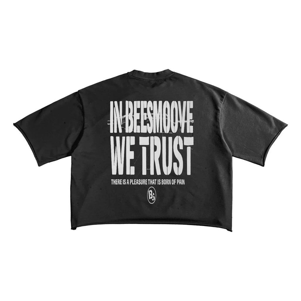 BEESMOOVE We Trust Blueprint Terry Raw Edge T-shirt - Beesmoove