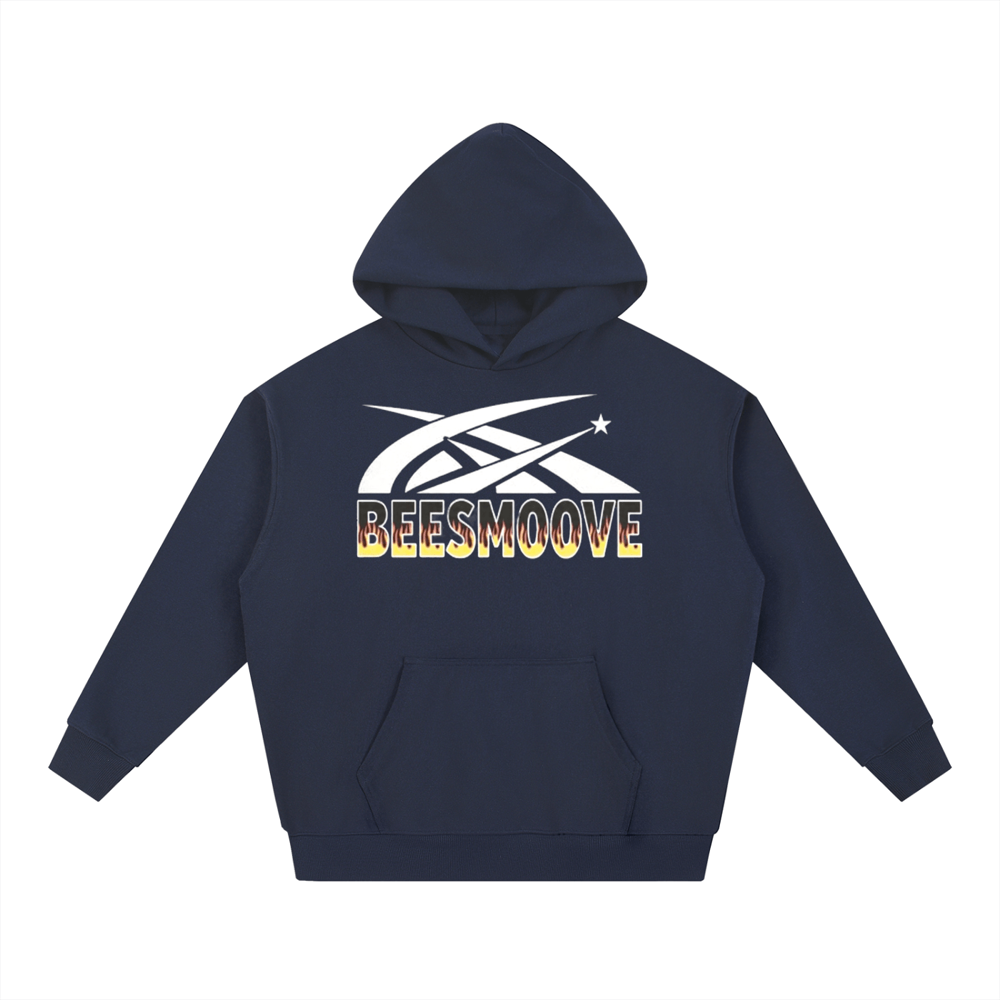 BEESMOOVE White Hotwire Heavyweight Hoodie - Beesmoove