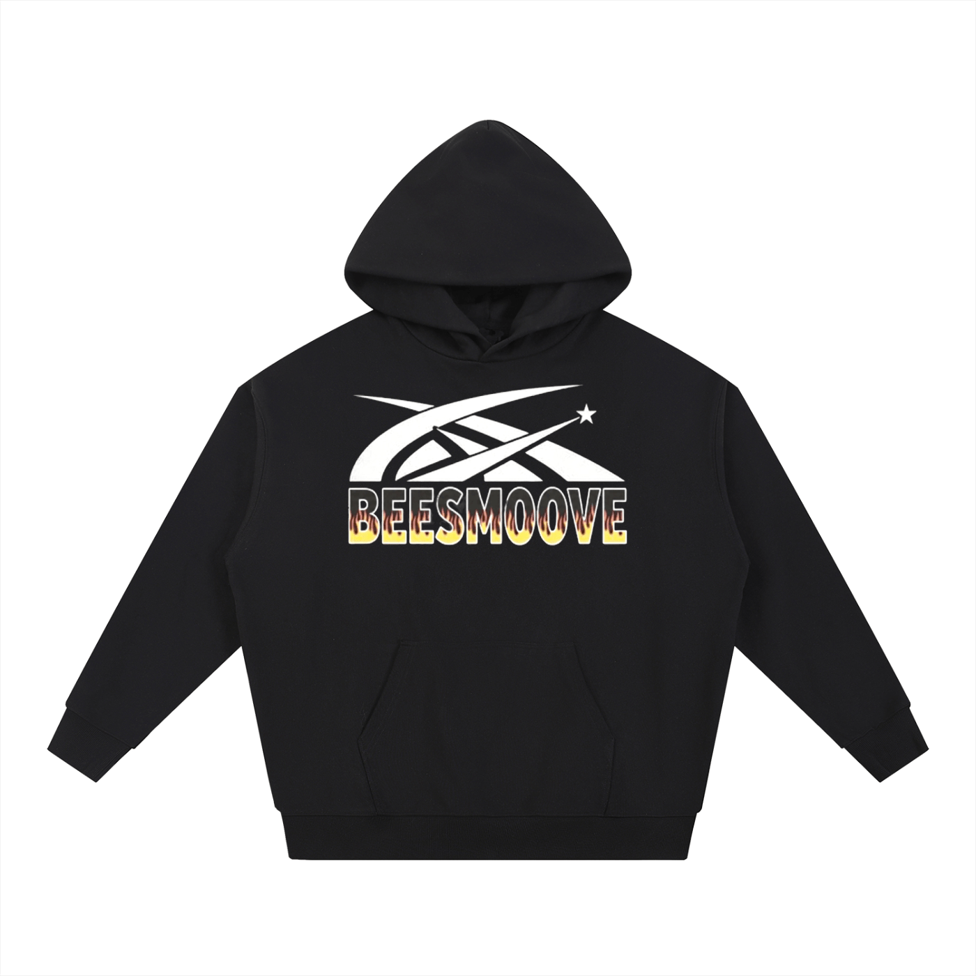 BEESMOOVE White Hotwire Heavyweight Hoodie - Beesmoove