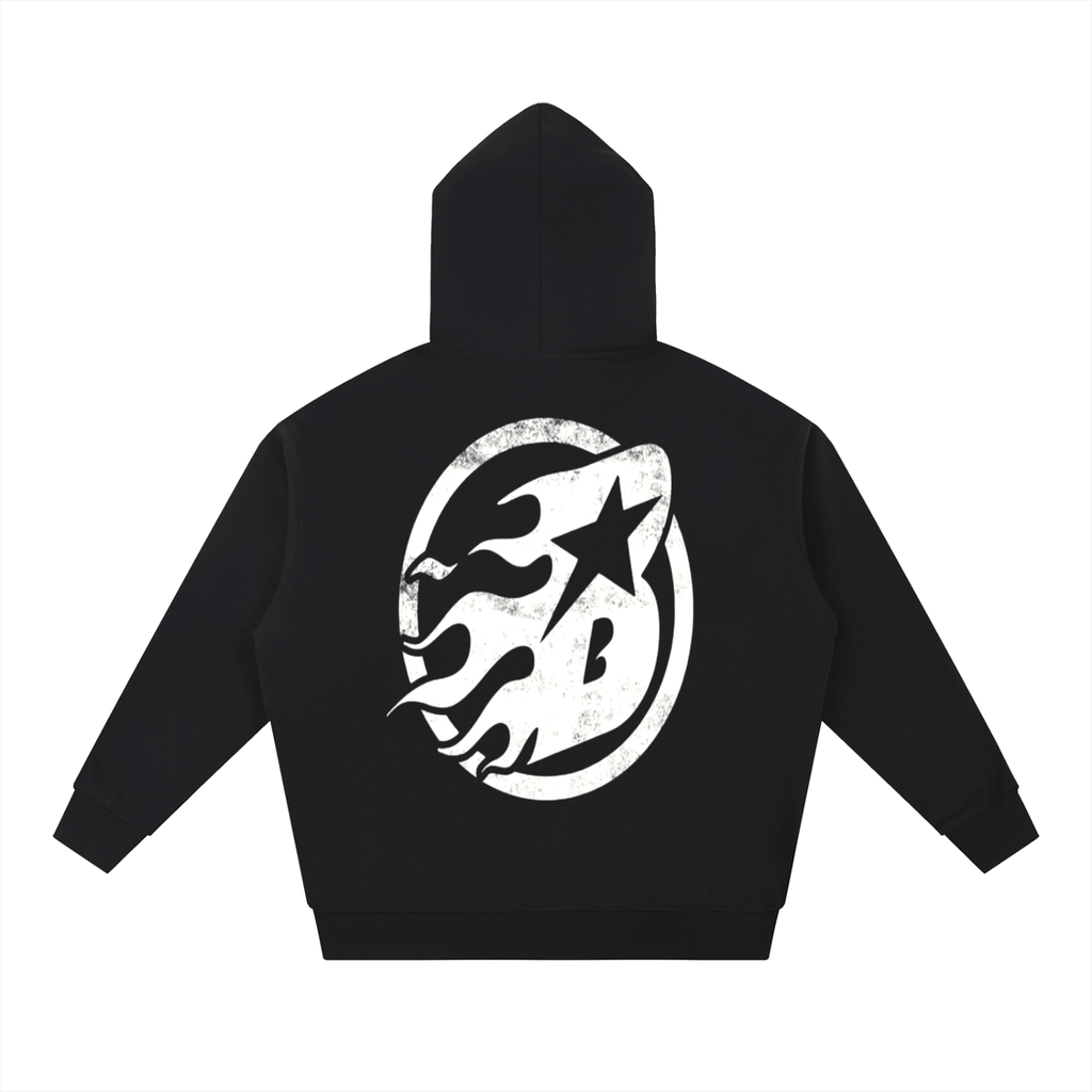 BEESMOOVE White Hotwire Heavyweight Hoodie - Beesmoove