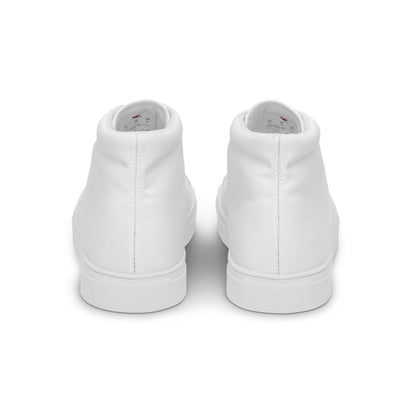 Beesmoove white Men’s high top canvas shoes - Beesmoove