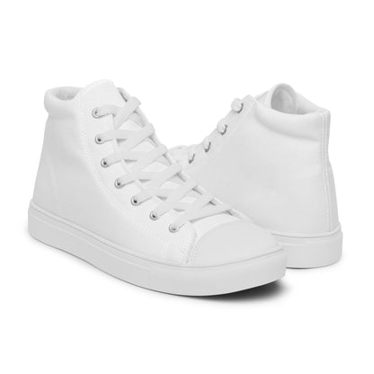 Beesmoove white Men’s high top canvas shoes - Beesmoove