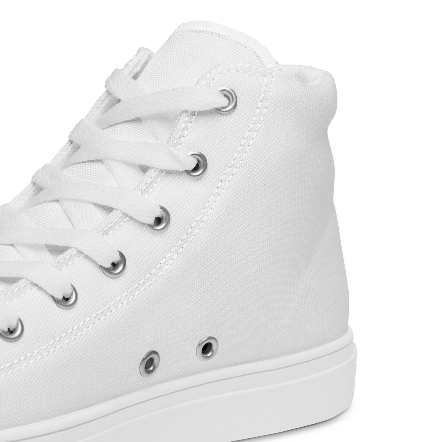 Beesmoove white Men’s high top canvas shoes - Beesmoove