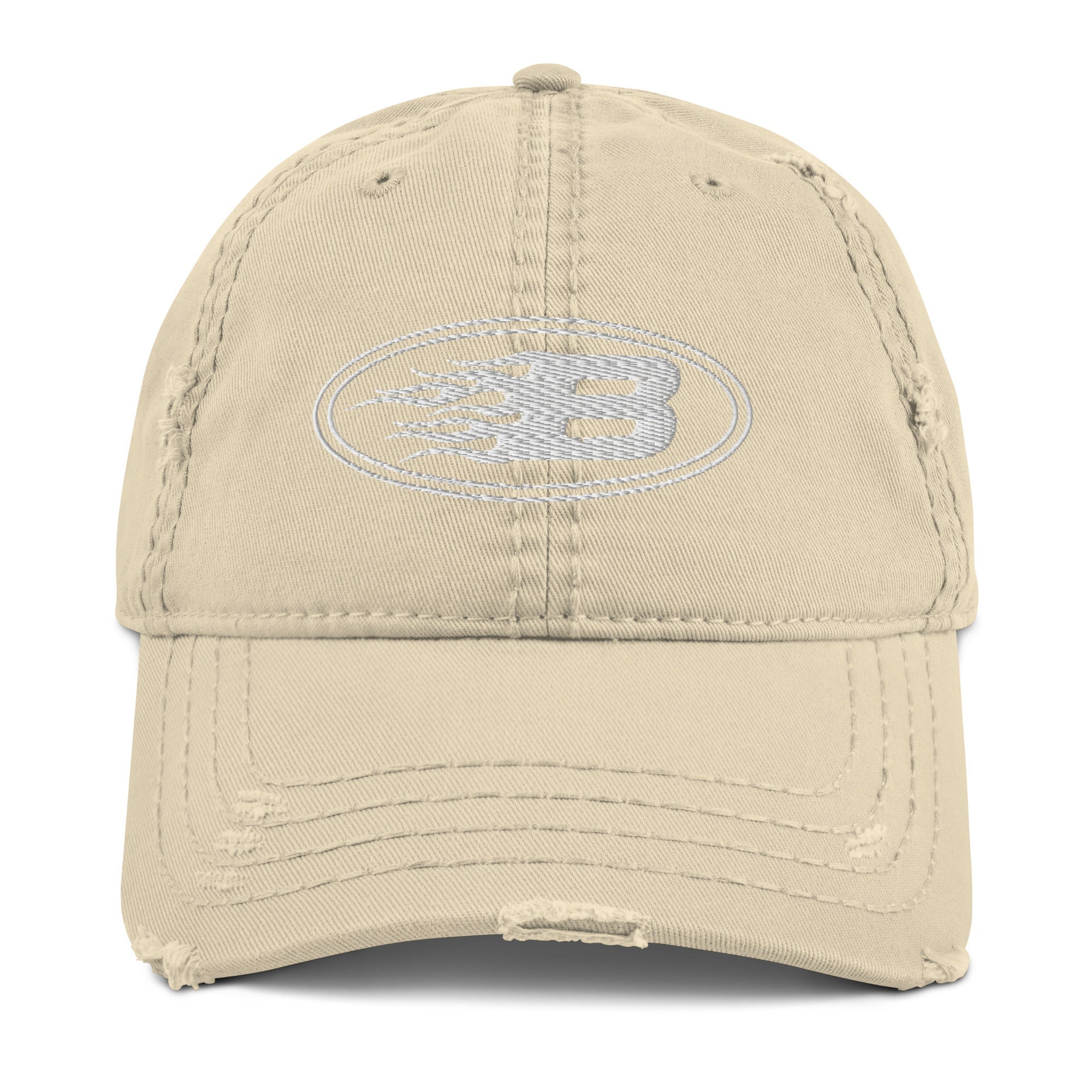 BEESMOOVE White Motion Crown Dad Hat - Beesmoove