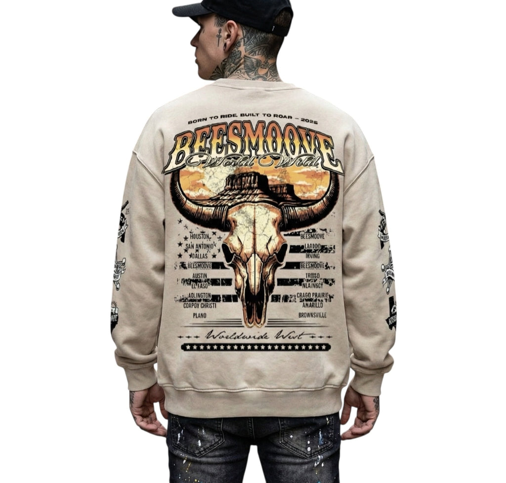 BEESMOOVE Wild West Legacy Oversized Sweatshirt - Beesmoove