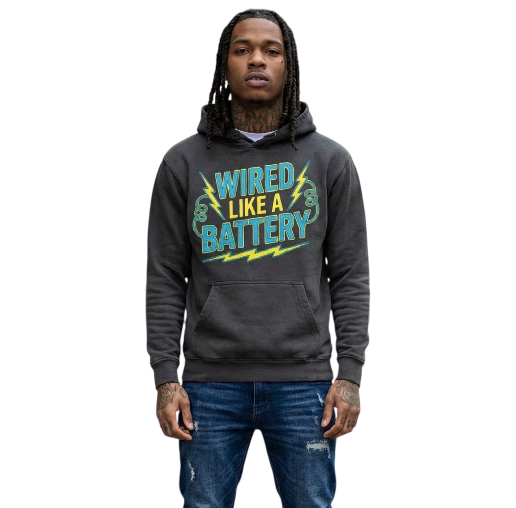 BEESMOOVE Wired Like a Battery Hoodie - Beesmoove