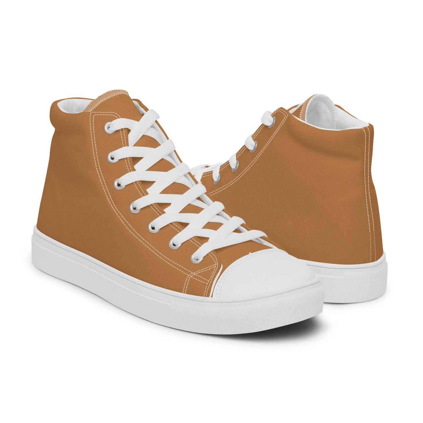 Beesmoove Women’s brown high top canvas shoes - Beesmoove