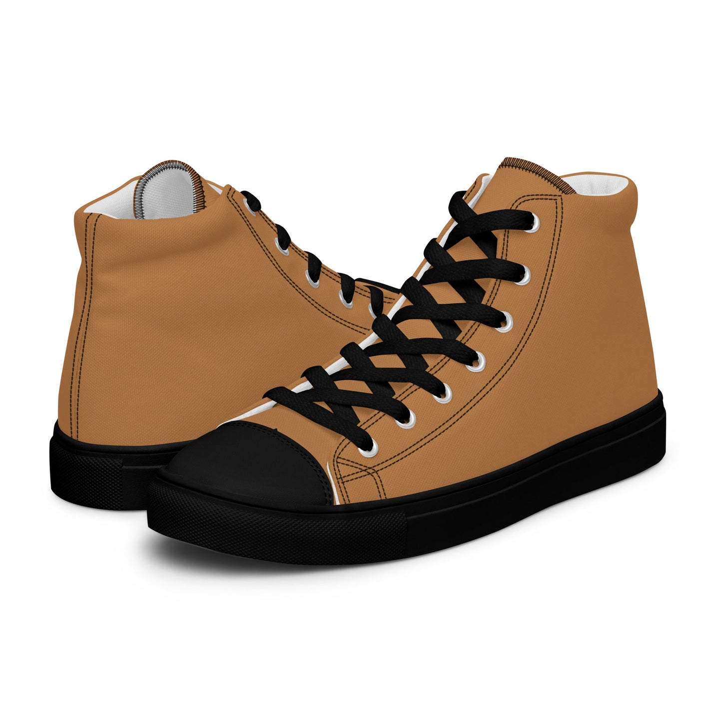 Beesmoove Women’s brown high top canvas shoes - Beesmoove