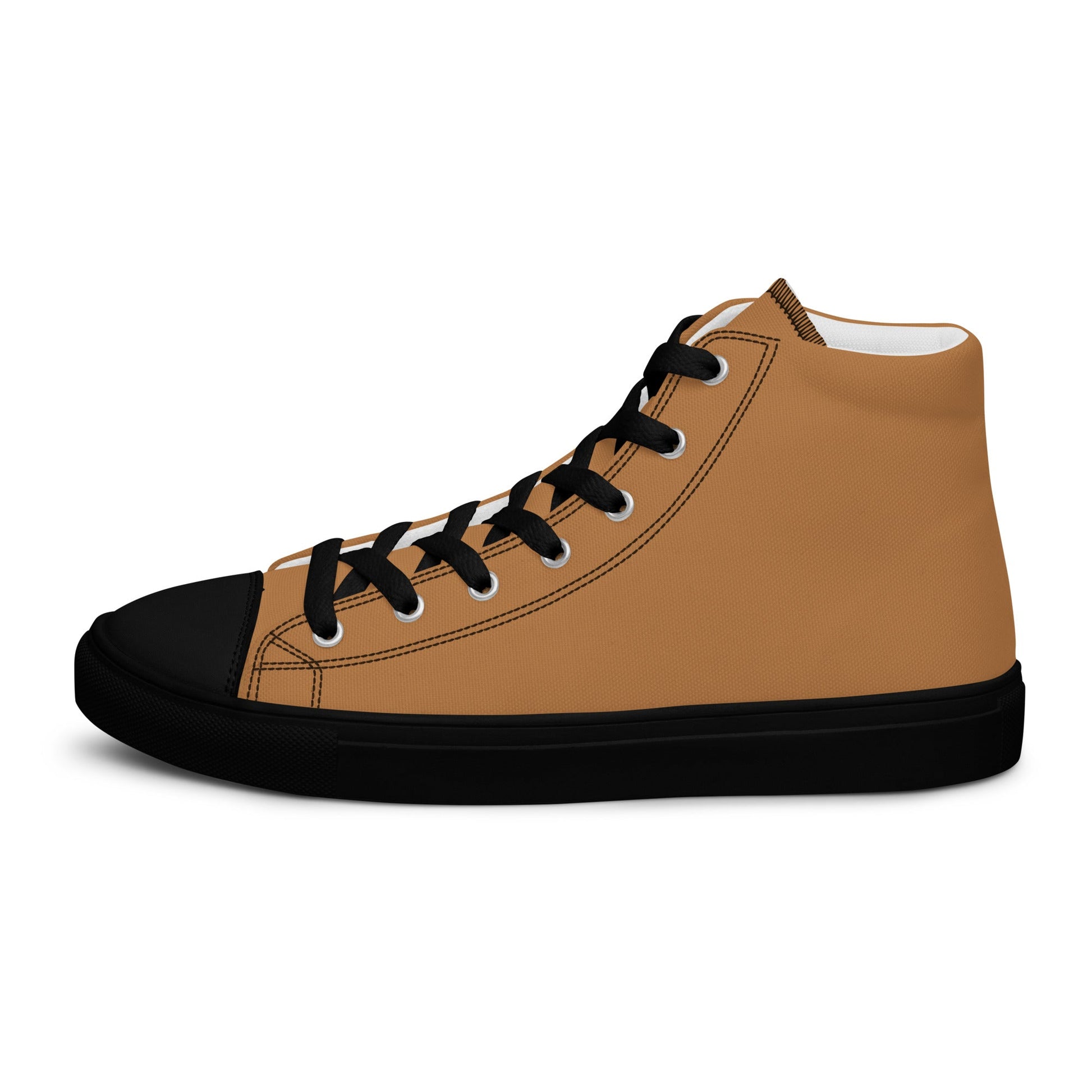 Beesmoove Women’s brown high top canvas shoes - Beesmoove