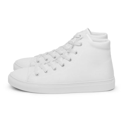 Beesmoove Women’s white high top canvas shoes - Beesmoove