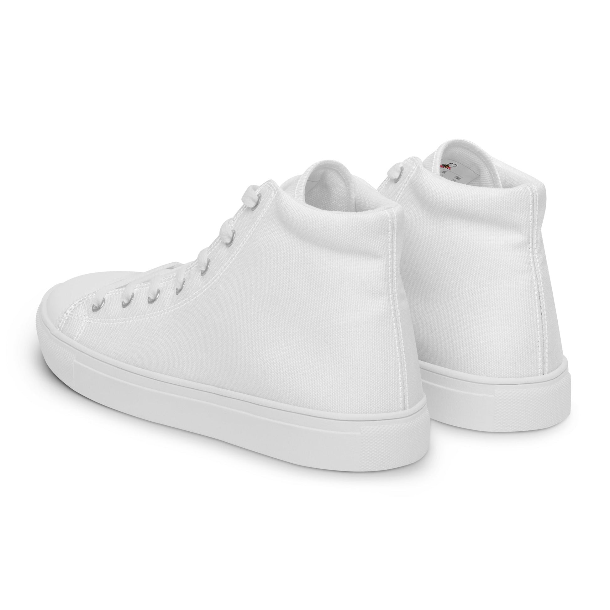 Beesmoove Women’s white high top canvas shoes - Beesmoove