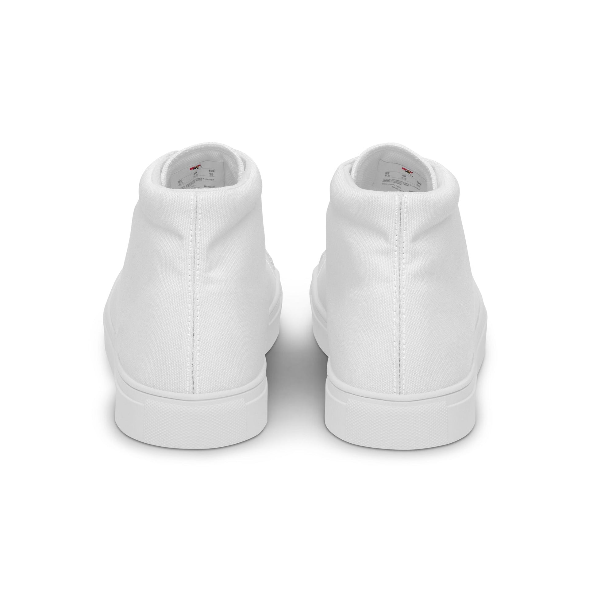 Beesmoove Women’s white high top canvas shoes - Beesmoove