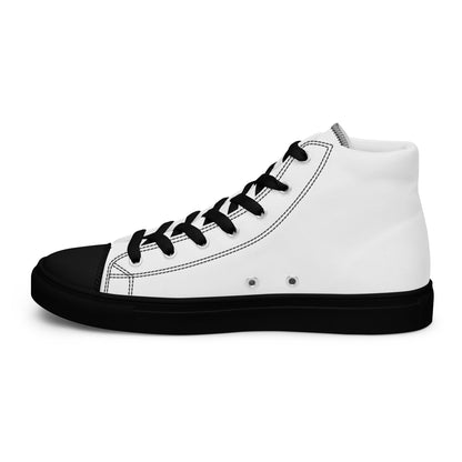 Beesmoove Women’s white high top canvas shoes - Beesmoove