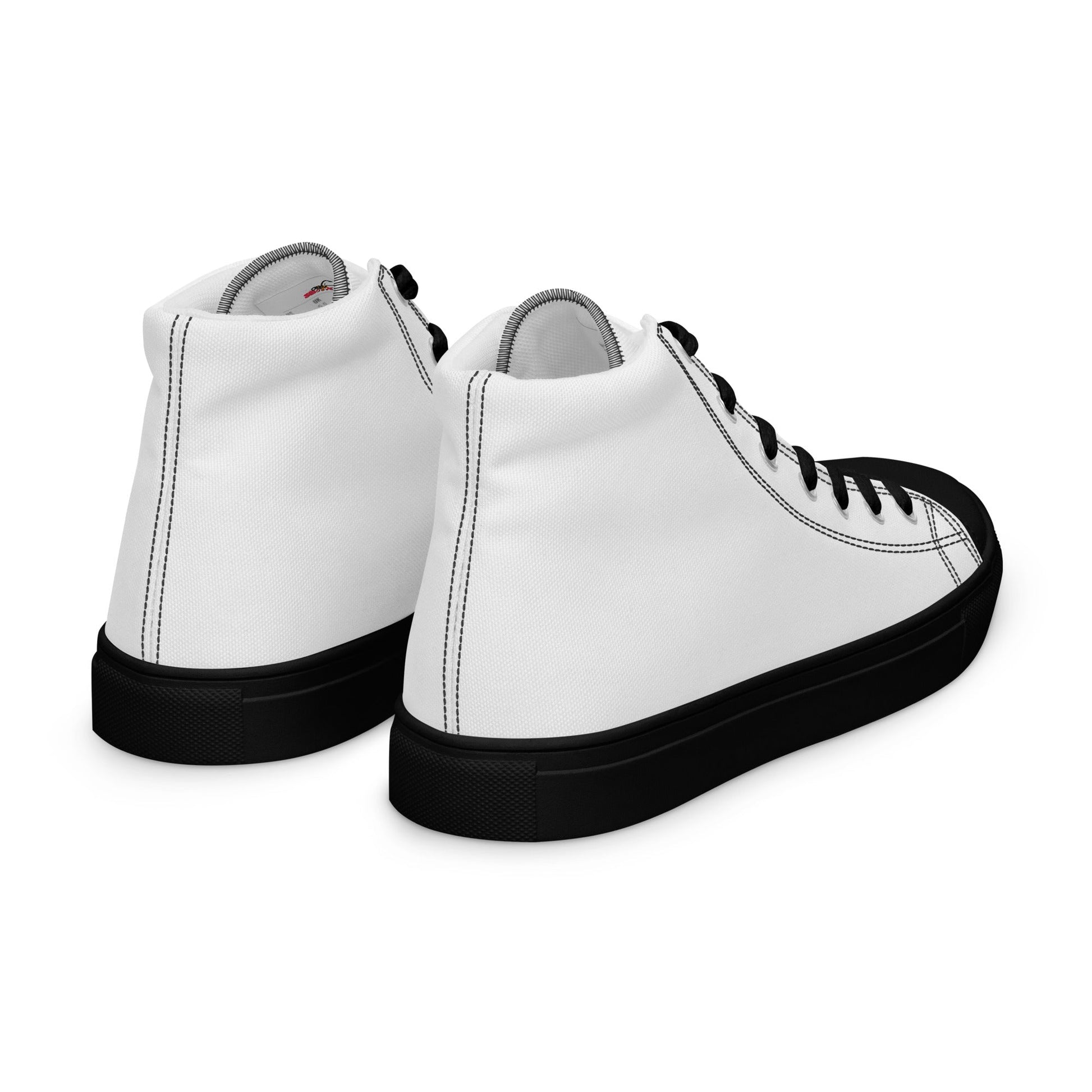 Beesmoove Women’s white high top canvas shoes - Beesmoove