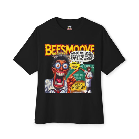 Beesmoove words are spells magazine Oversized Boxy Tee - Beesmoove