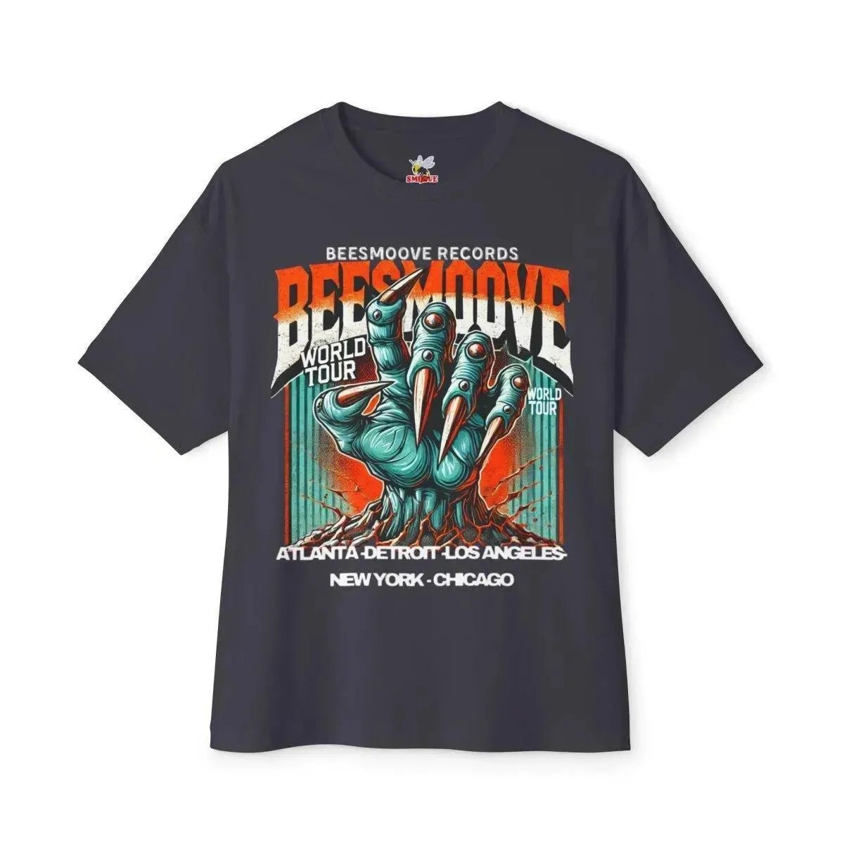 Beesmoove world tour Oversized Boxy Tee - Beesmoove