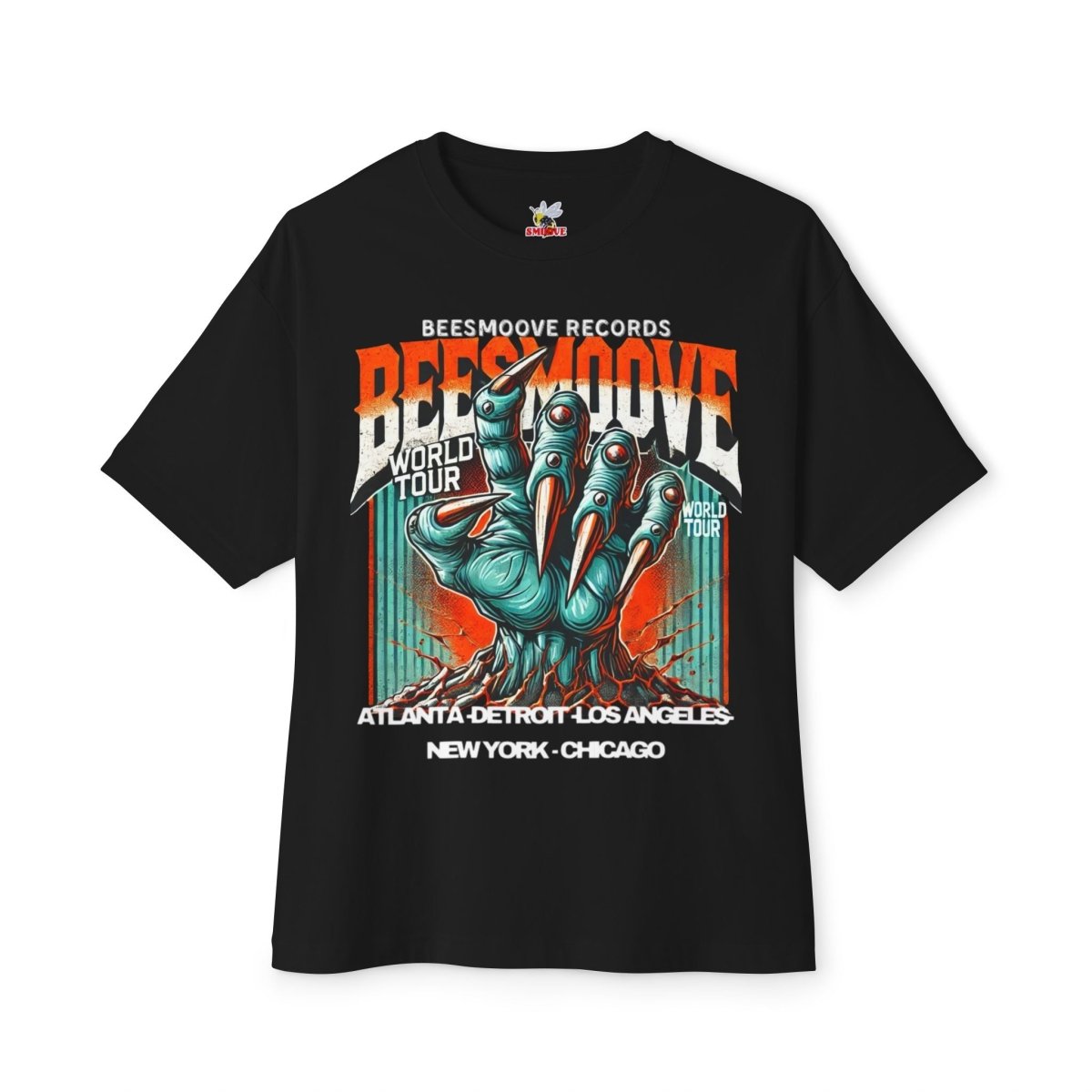 Beesmoove world tour Oversized Boxy Tee - Beesmoove