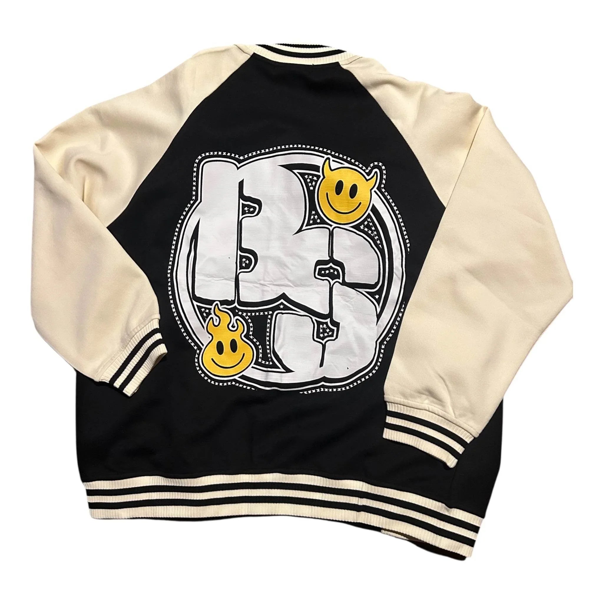 BEESMOOVE Worldwide Global Tone Raglan Sleeve Varsity Jacket - Beesmoove