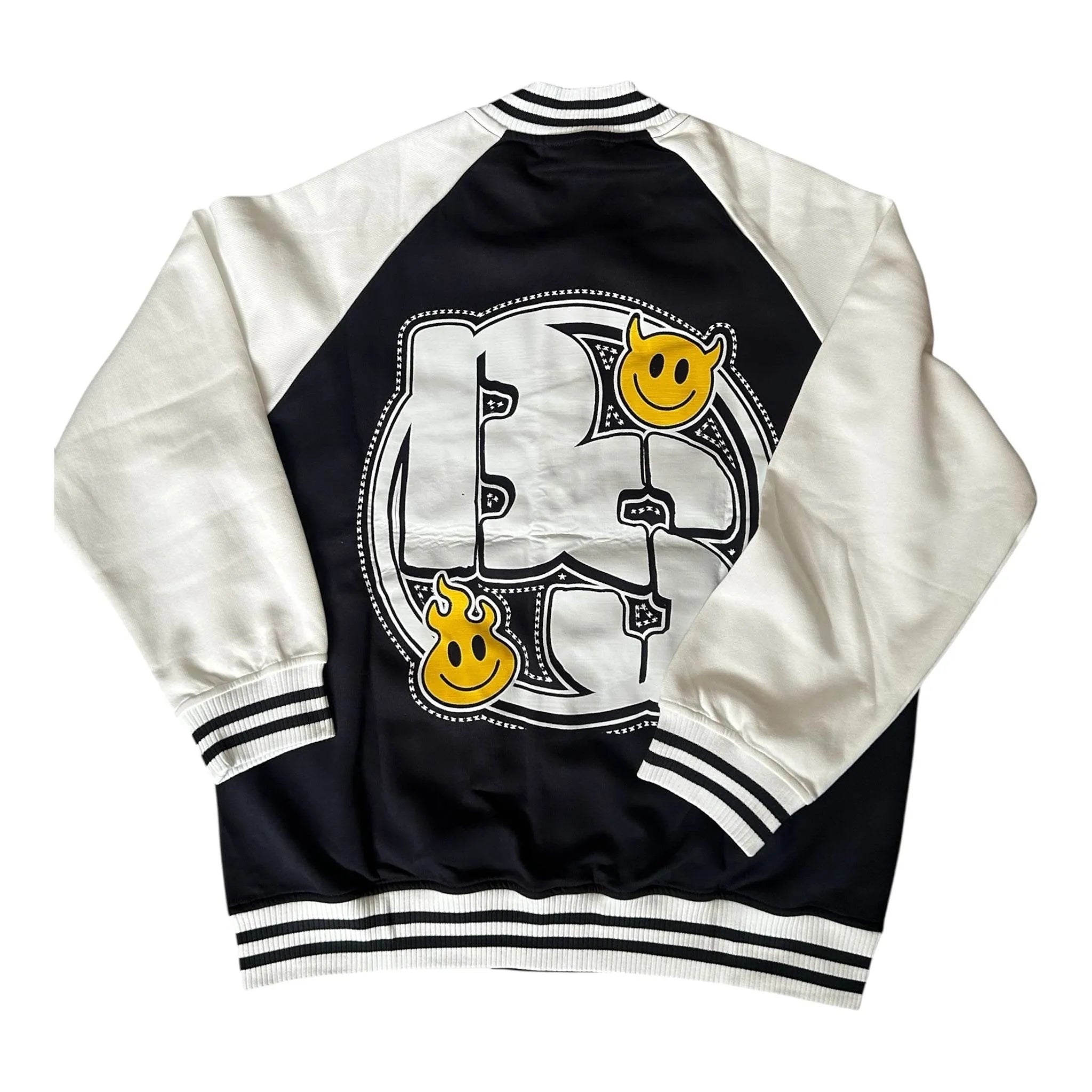 BEESMOOVE Worldwide Global Tone Raglan Sleeve Varsity Jacket - Beesmoove