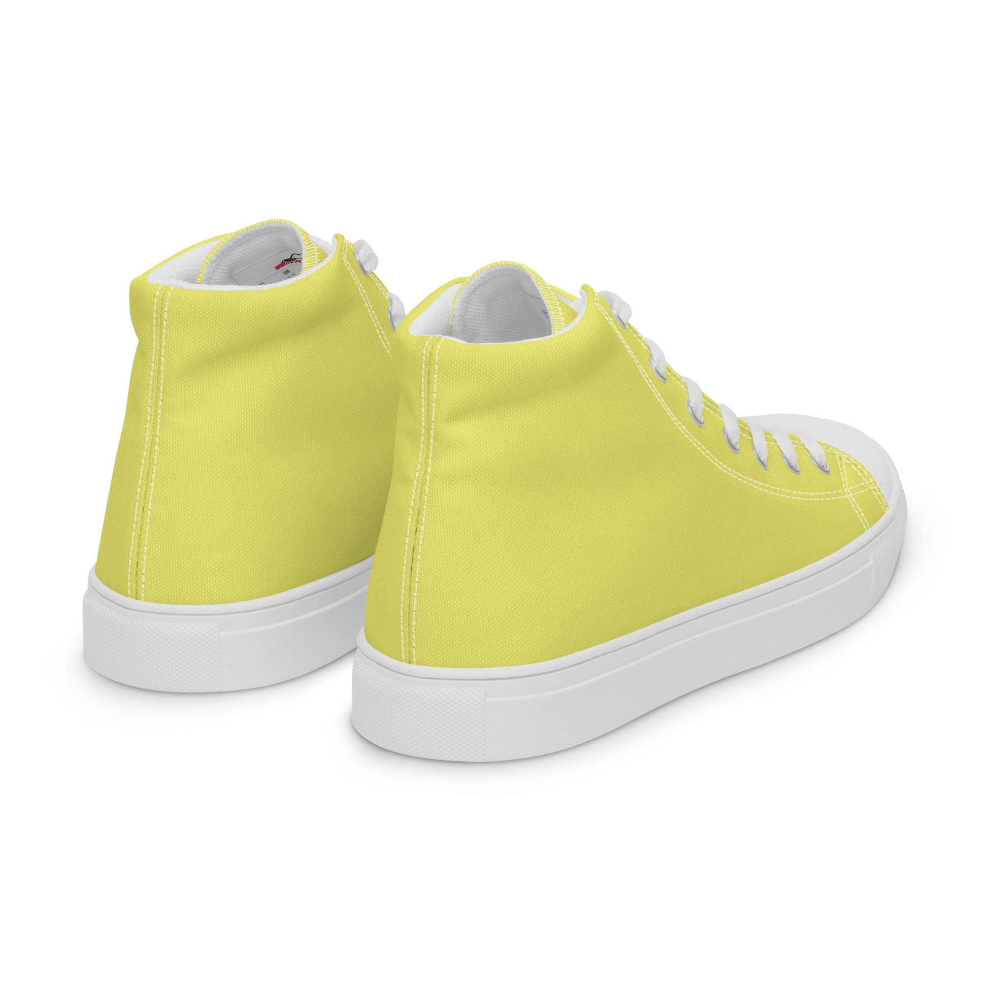 Beesmoove yellow Women’s high top canvas shoes - Beesmoove