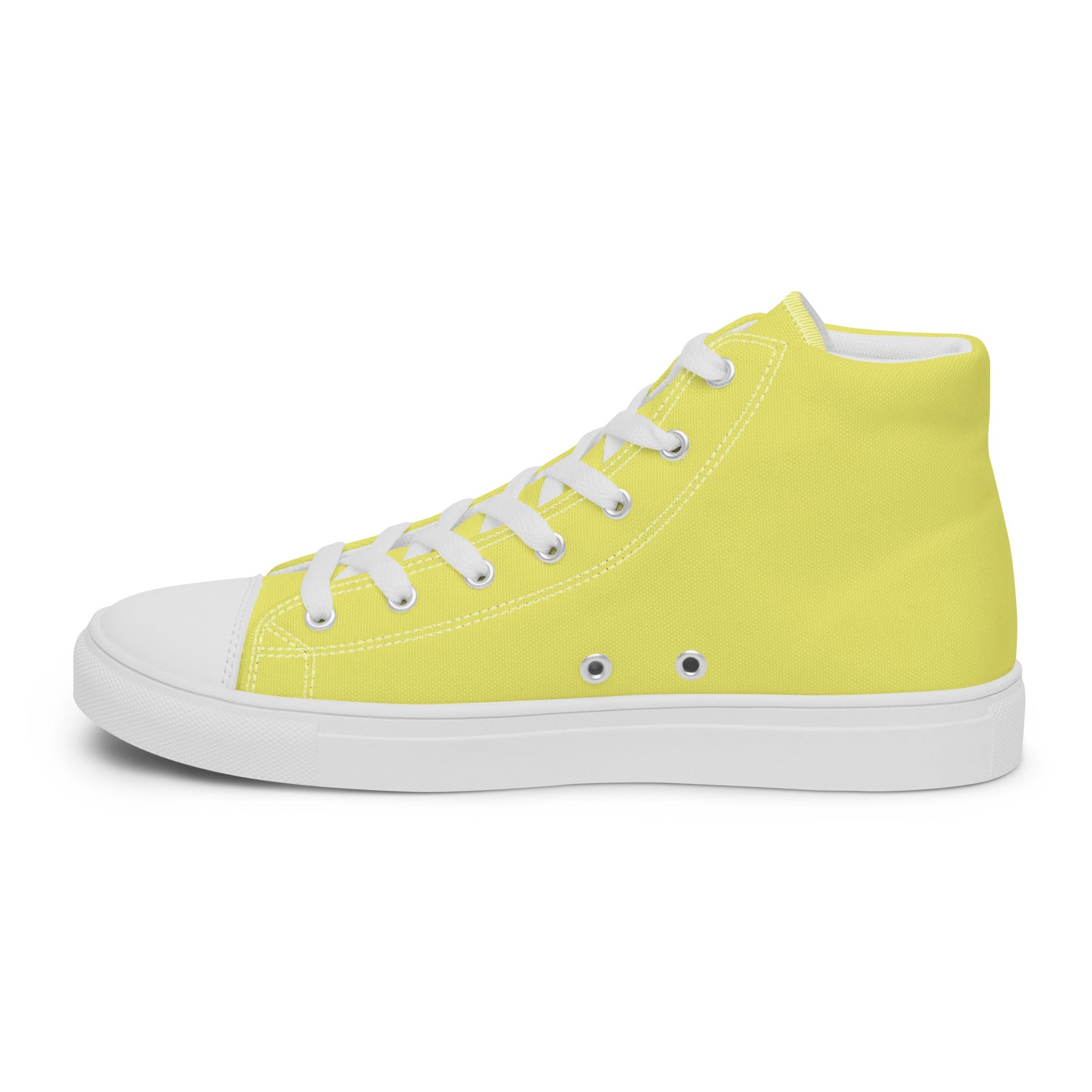 Beesmoove yellow Women’s high top canvas shoes - Beesmoove