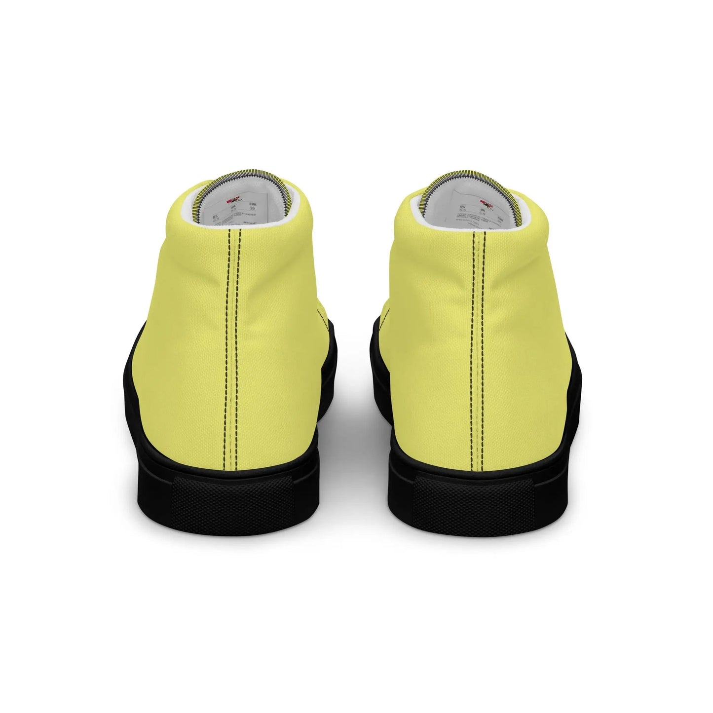 Beesmoove yellow Women’s high top canvas shoes - Beesmoove