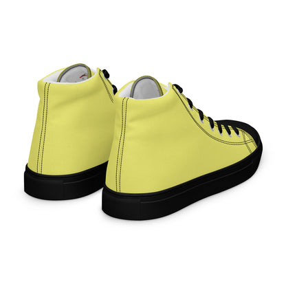 Beesmoove yellow Women’s high top canvas shoes - Beesmoove