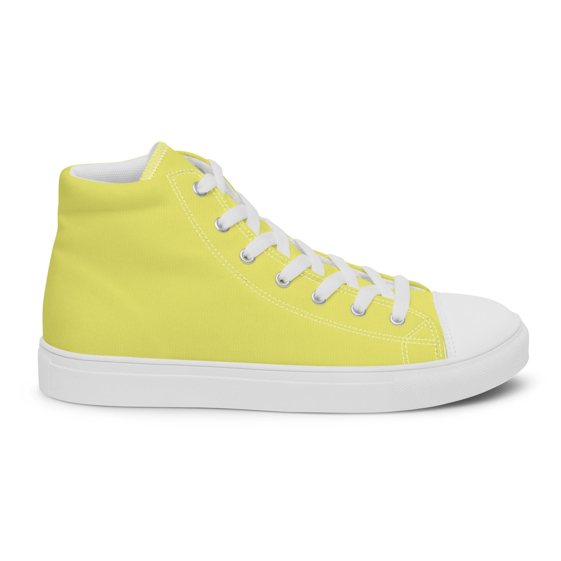 Beesmoove yellow Women’s high top canvas shoes - Beesmoove