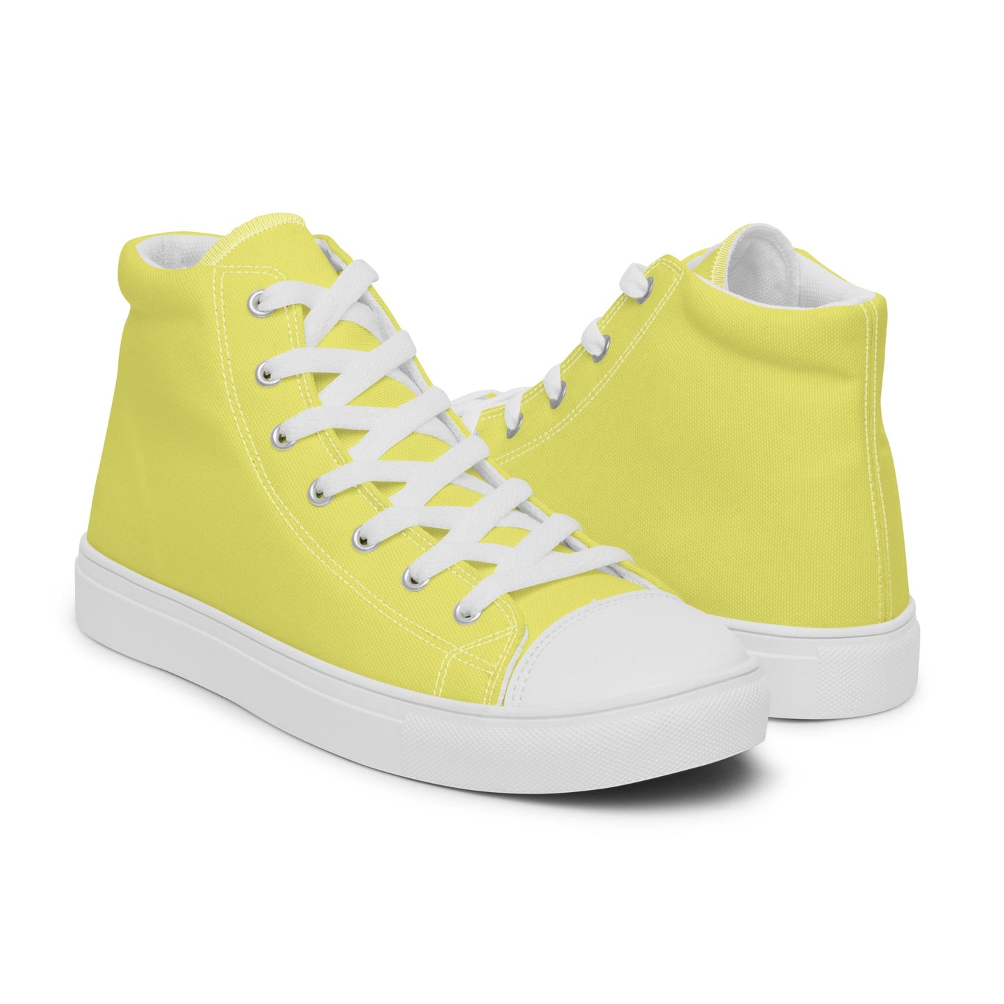 Beesmoove yellow Women’s high top canvas shoes - Beesmoove