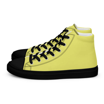 Beesmoove yellow Women’s high top canvas shoes - Beesmoove