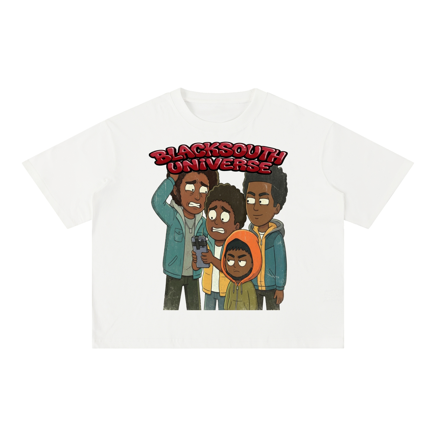 BEESMOOVE BLACKSOUTH: The Neighborhood Wash Boxy Cotton T-Shirt