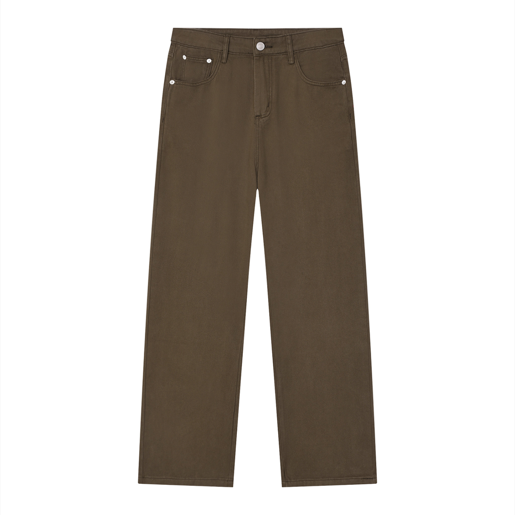 Beesmoove Men’s Vintage Wash Straight Leg Jeans