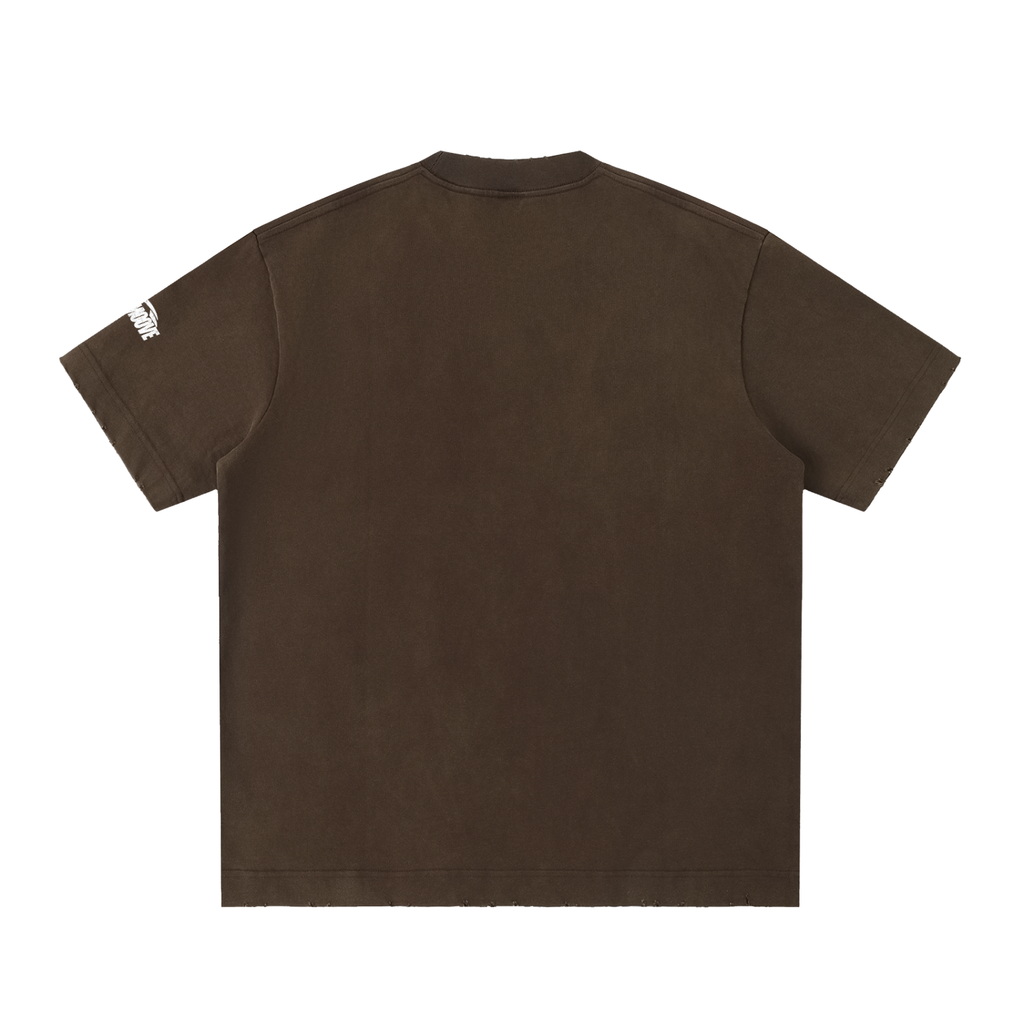 Beesmoove Blacksouth The squad Vintage Washed Frayed T-Shirt